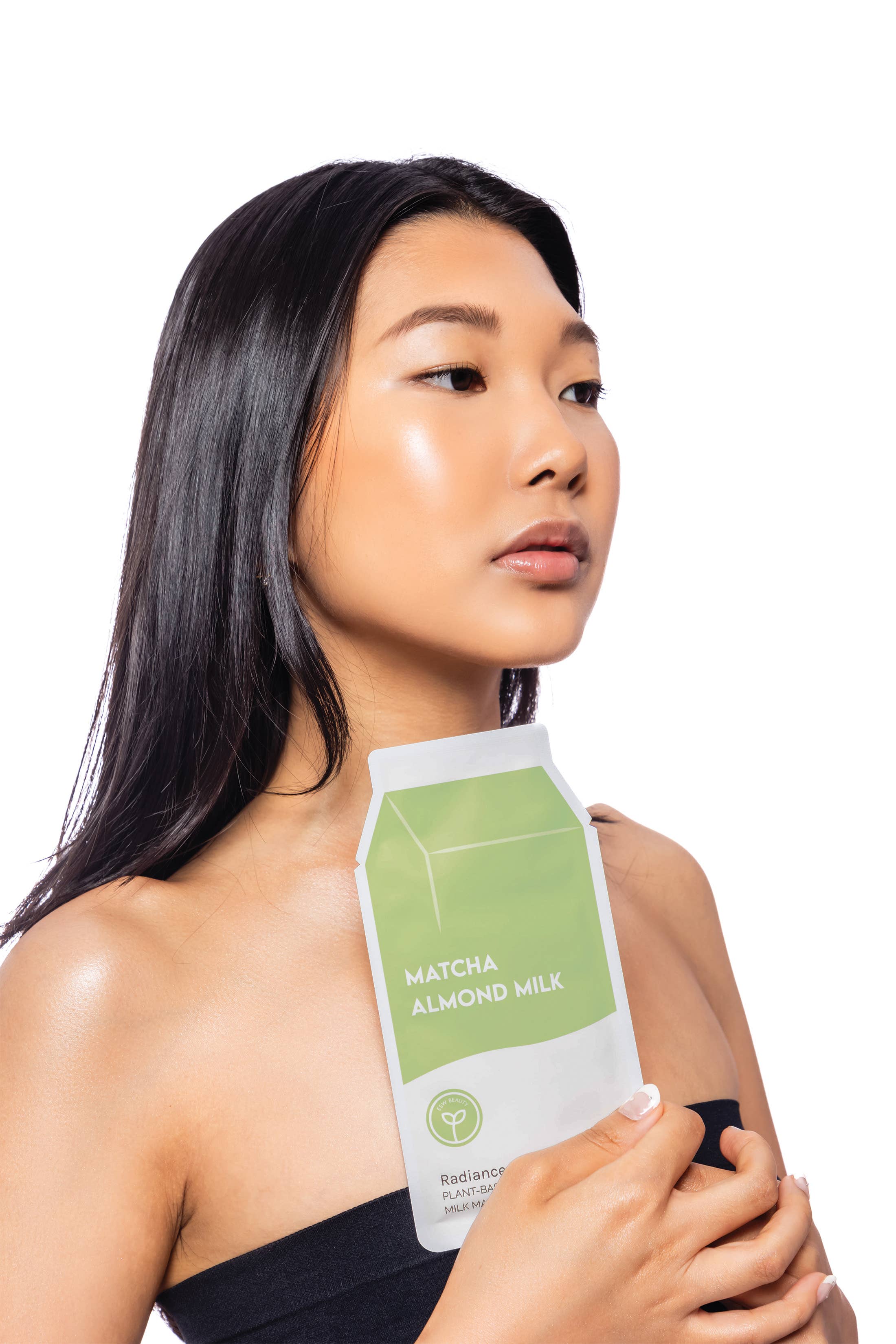 Matcha Almond Milk Radiance Plant-Based Milk Sheet Mask - Awear