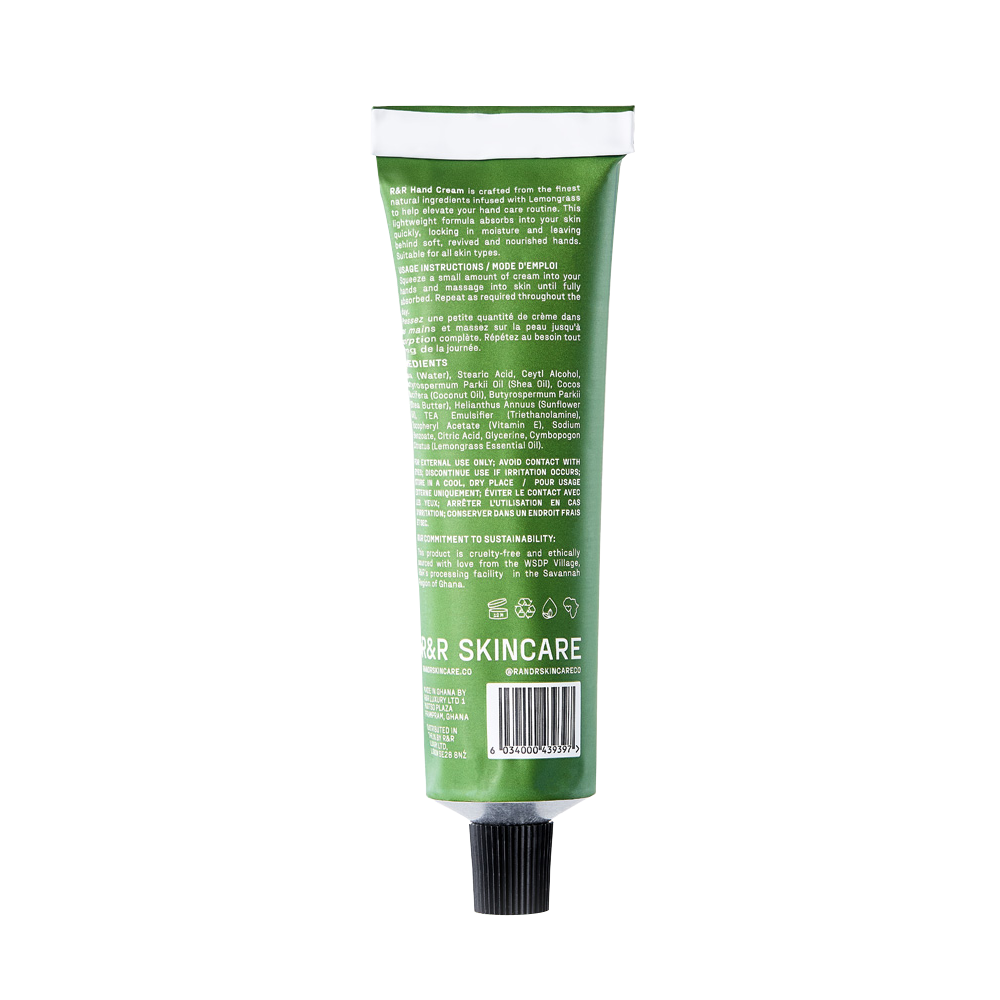 Shea Hand Cream back of tube - Awear