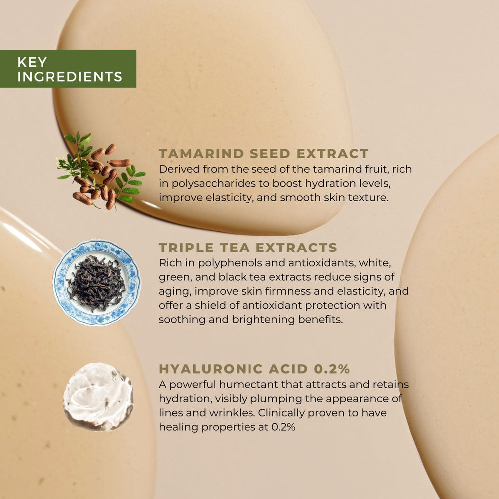 Triple Tea Antioxidant Essence key ingredients - Awear