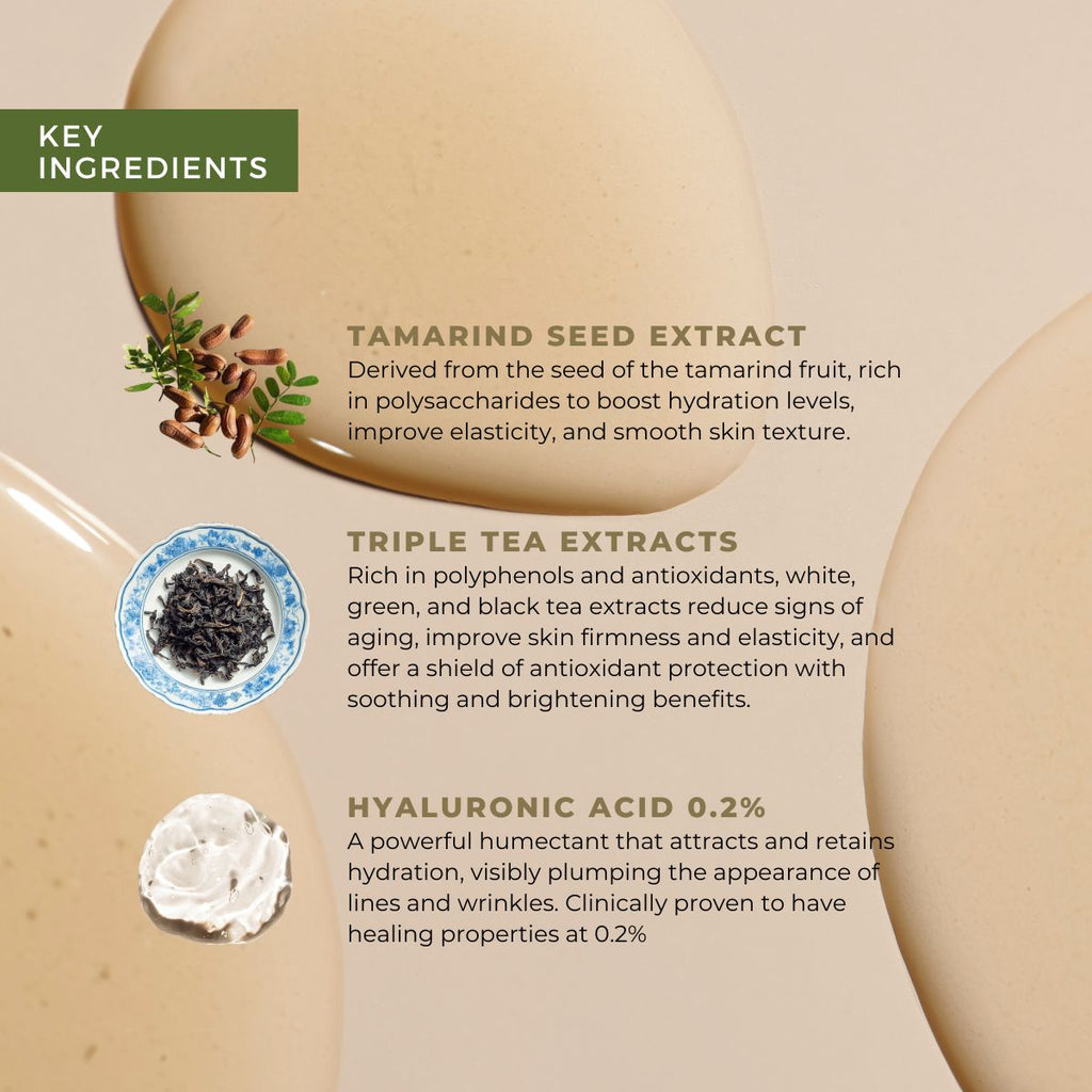 Triple Tea Antioxidant Essence key ingredients - Awear