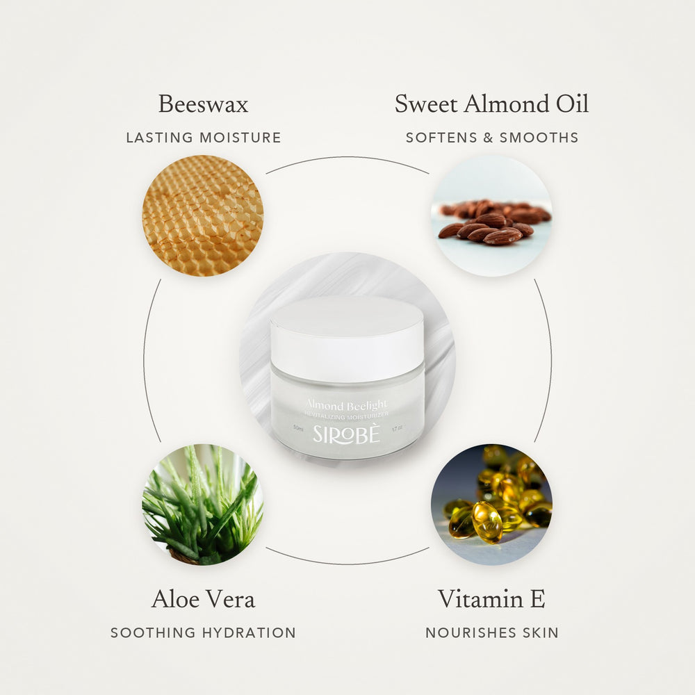 Almond Beelight Revitalizing Moisturizer key ingredients - Awear