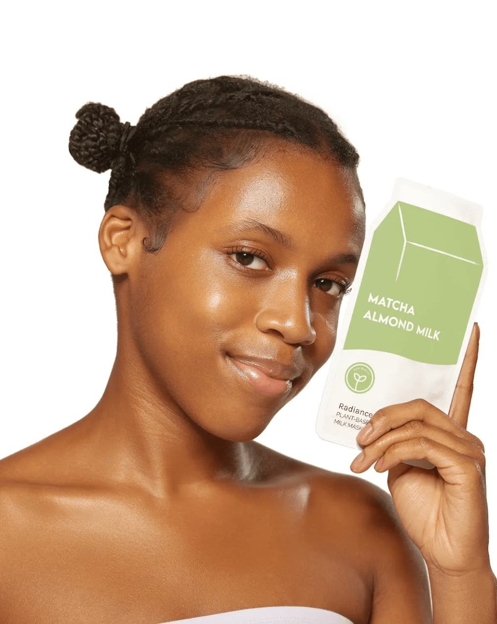 Matcha Almond Milk Radiance Plant-Based Milk Sheet Mask - Awear
