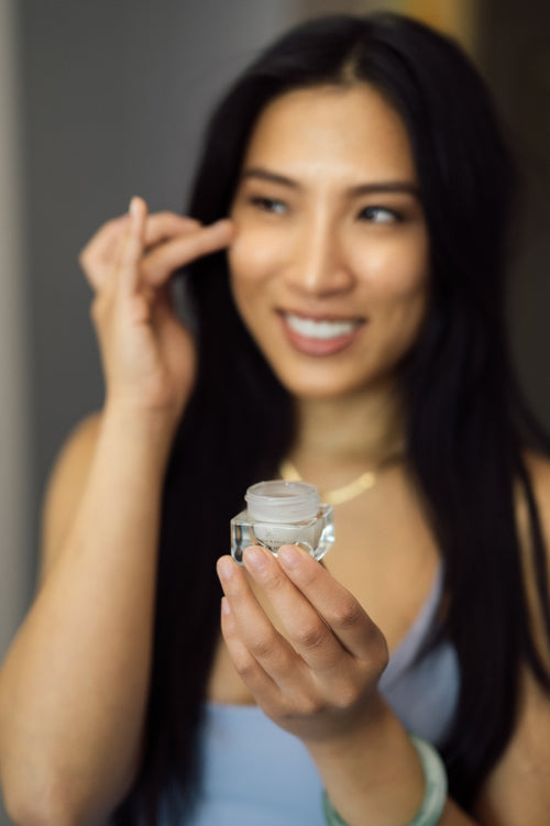 Applying Apple Of My Eye eye cream - Awear